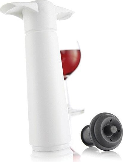 Wine Saver Wein-Vakuumpumpe mit Korken weiß