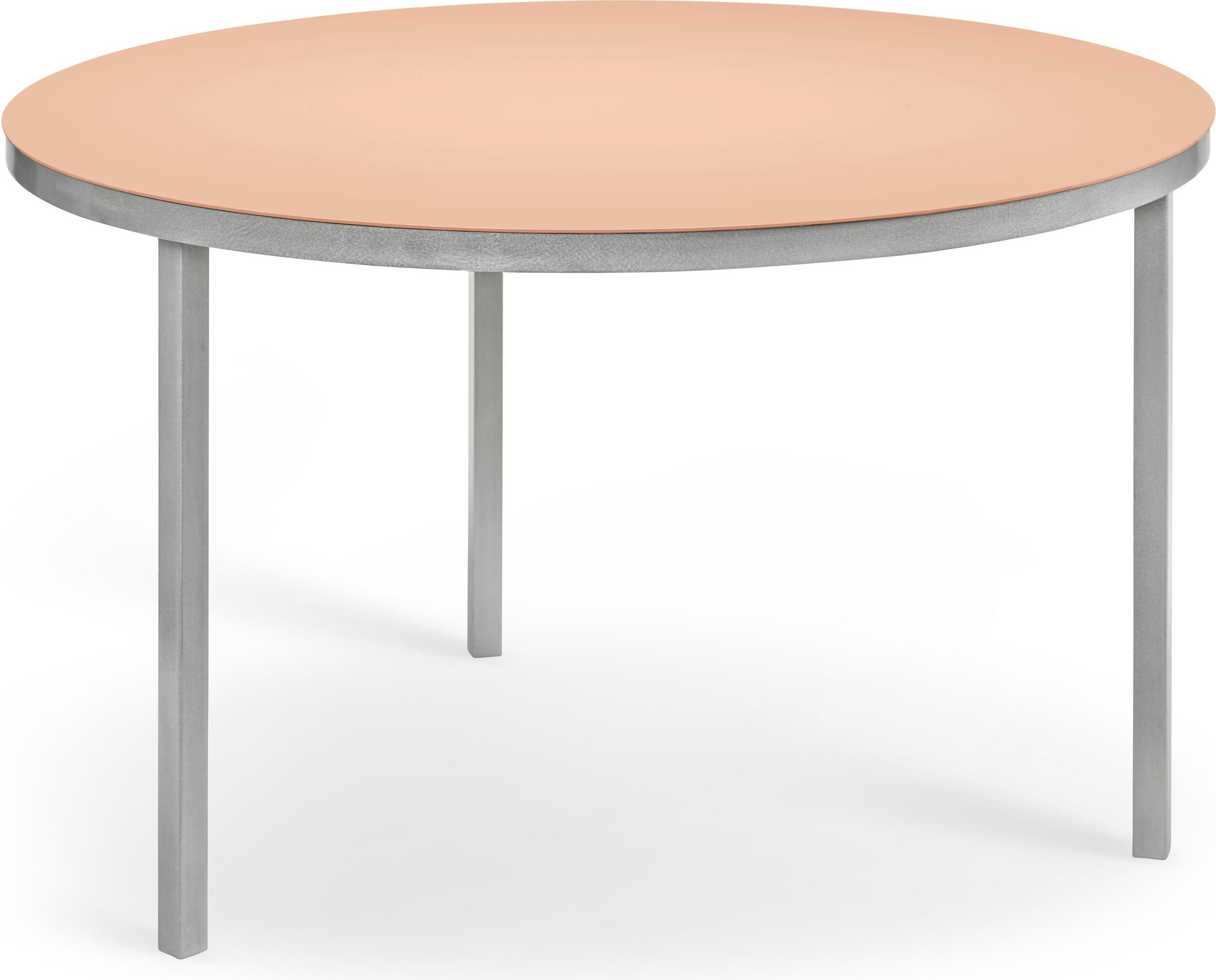 Runder Tisch Alu, rosa