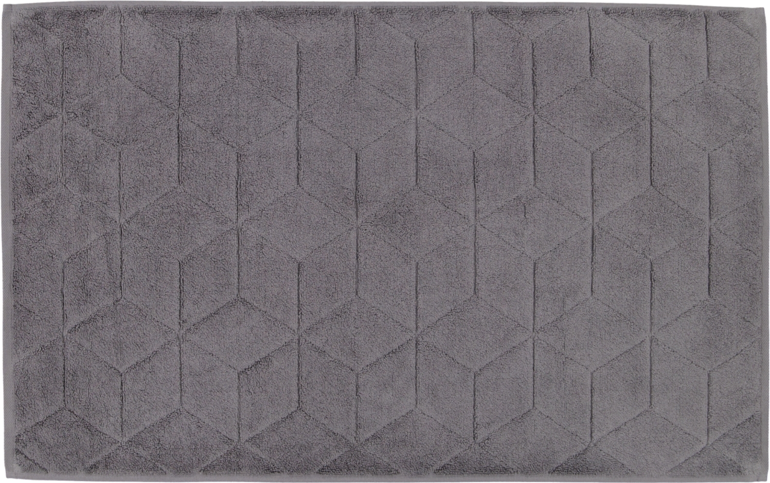 Carré Badezimmer-Teppich 50 x 80 cm graphitfarbig