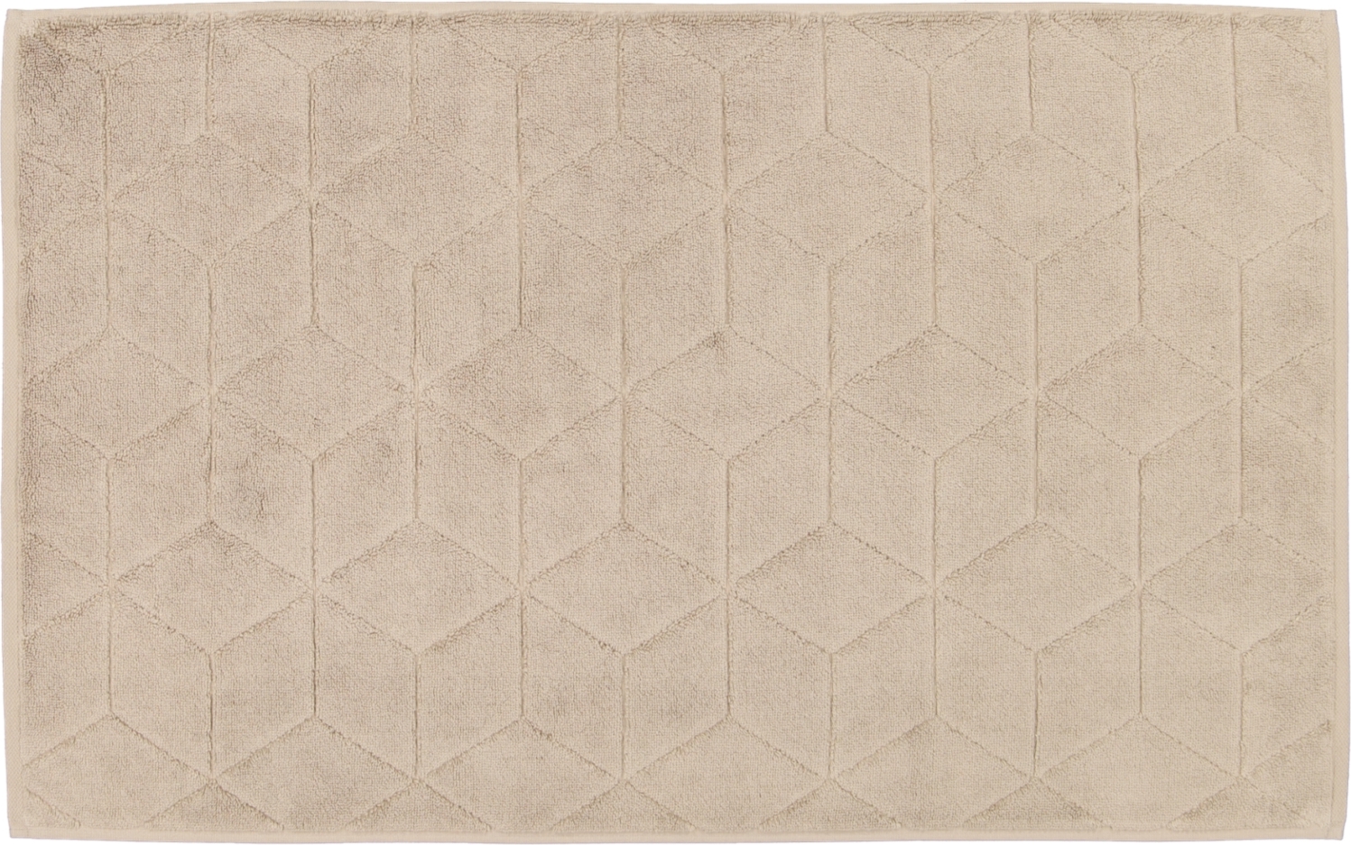 Carré Badezimmer-Teppich 50 x 80 cm sandfarbig