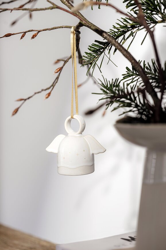 Adorno Navideño Winter Glow, diseño de ángel