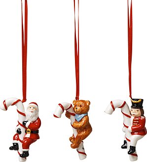 Adornos Navideños Bastones de Caramelo Nostalgic Ornaments, 3 unidades