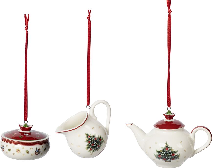 Adornos Navideños Toy's Delight Coffeeset, Set de 3 piezas