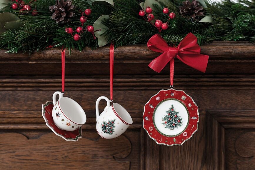 Set de Adornos Navideños Toy's Delight, blancos, 3 unidades