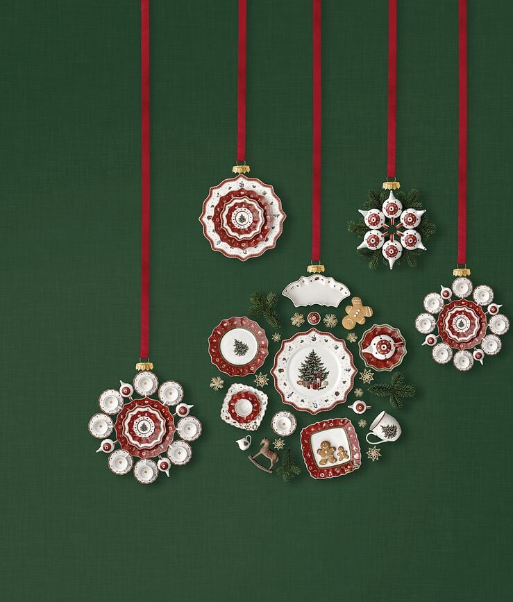 Set de Adornos Navideños Toy's Delight, blancos, 3 unidades