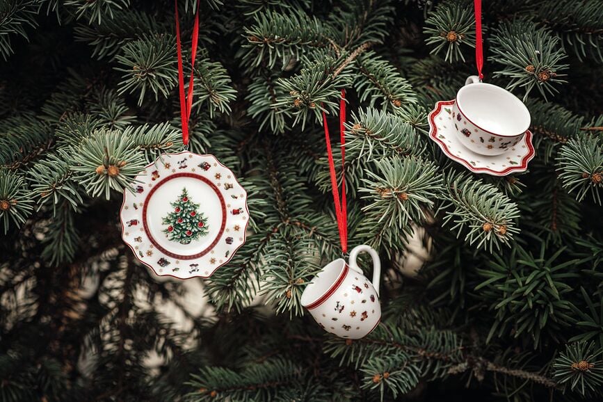 Set de Adornos Navideños Toy's Delight, blancos, 3 unidades