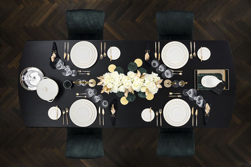 Anmut Gold Assiette à Déjeuner, 22 cm