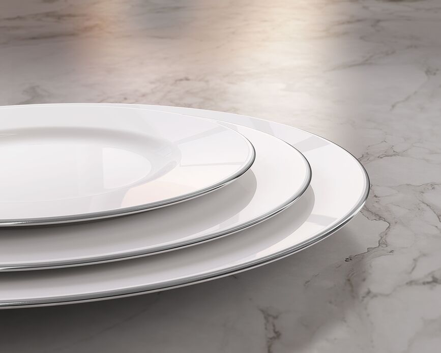 Anmut Platinum No.1 Assiette à Déjeuner, 22 cm