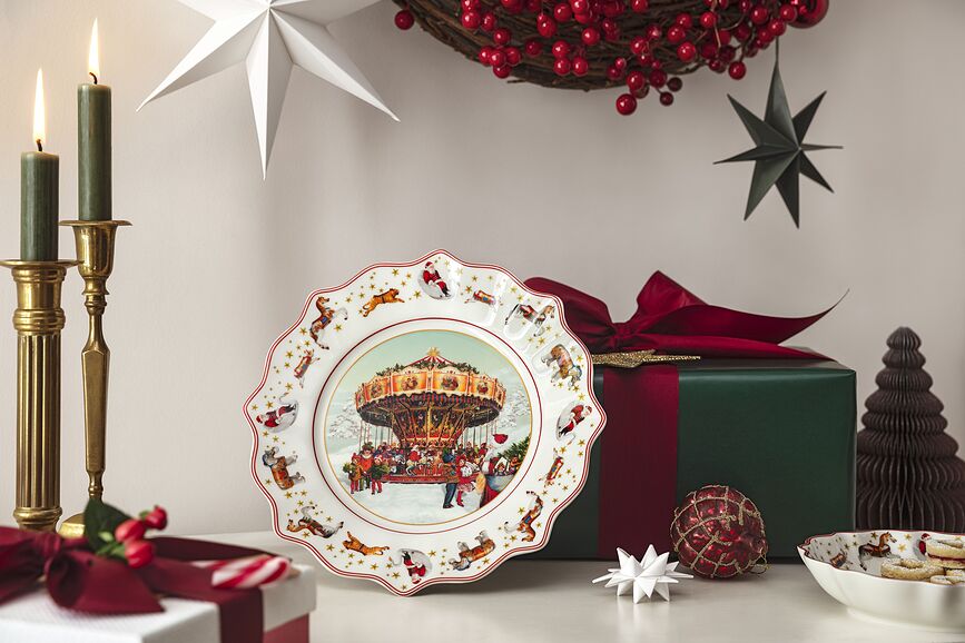 【 訳有新品】 Villeroy&Boch エッグプレート イースター Xmas Annual Christmas Edition 2024 Breakfast plate 24 cm - 14-8626-2648