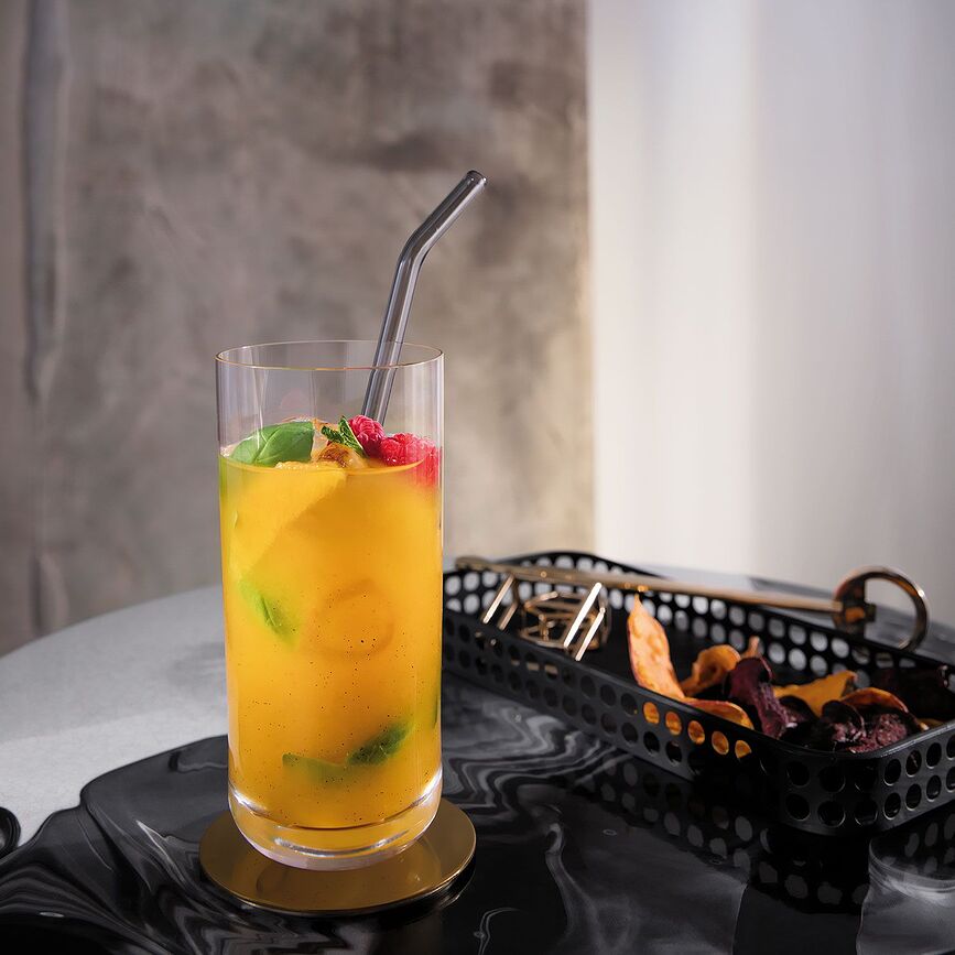 Artesano Hot&Cold Beverages Καλαμάκια γυάλινα, 4 τμχ