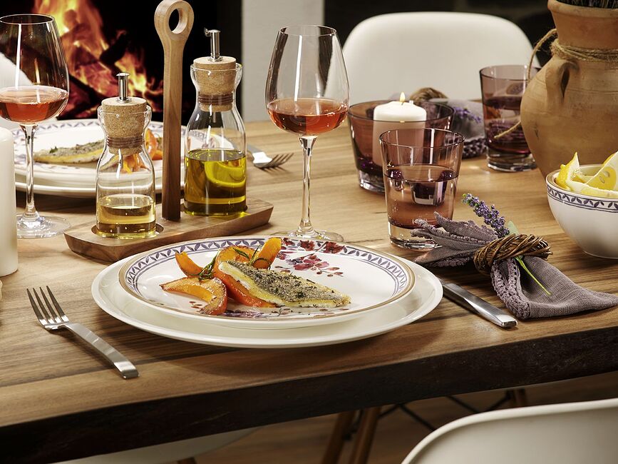 Artesano Provencal Lavender Assiette à Déjeuner 22 cm