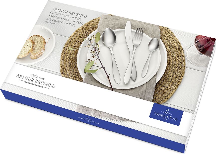 Arthur Brushed Set de Couverts brossé, 24 pièces