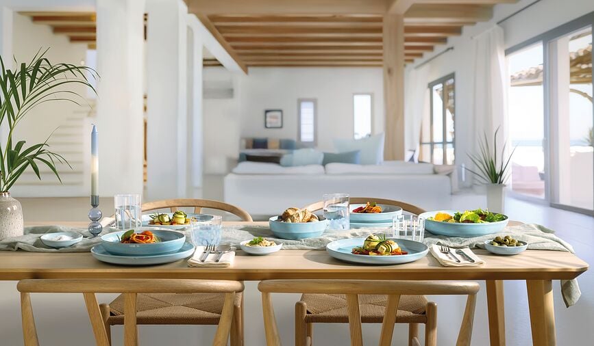 Assiette creuse Perlemor Aqua 22 cm