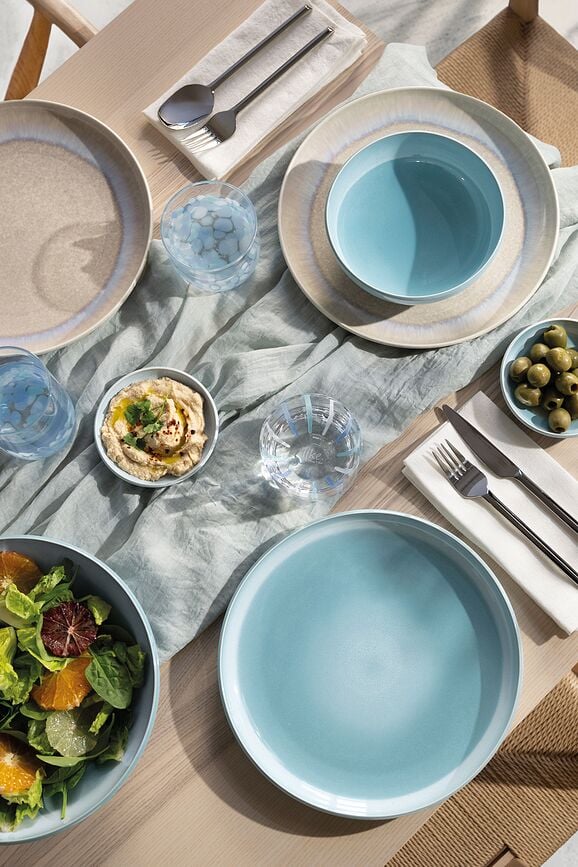 Assiette plate Perlemor Aqua 27 cm