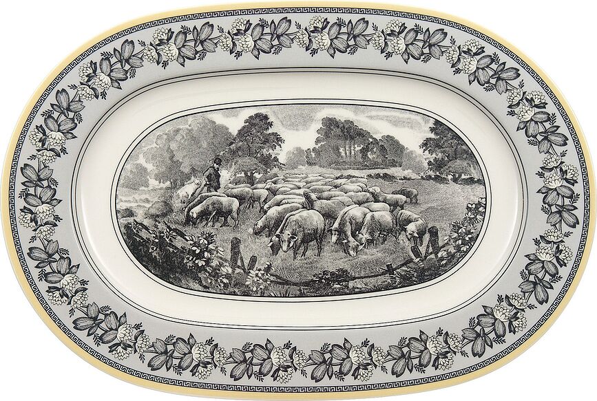 Audun Ferme Plat ovale, 34 cm