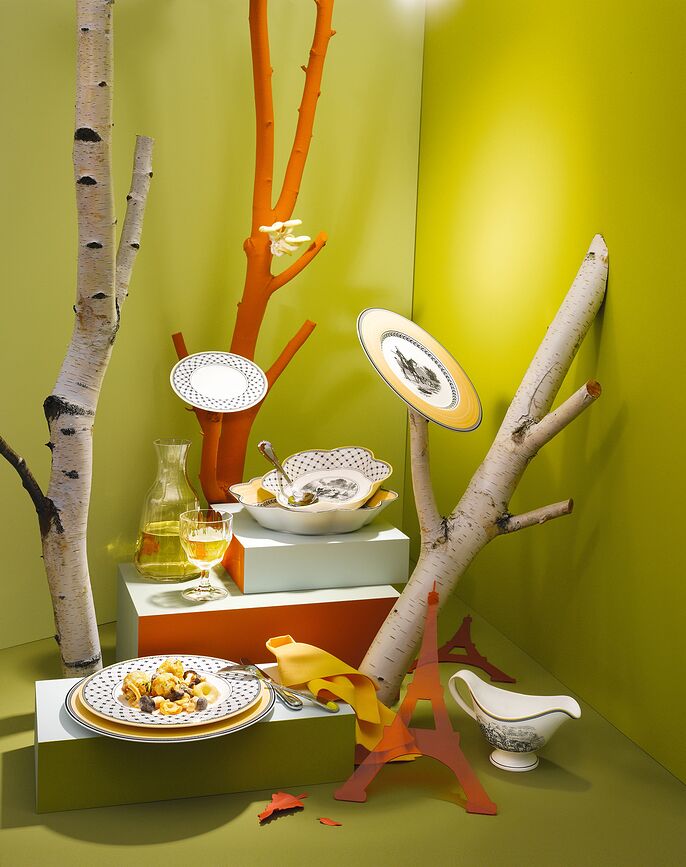 Audun Promenade Assiette à Déjeuner, 22 cm