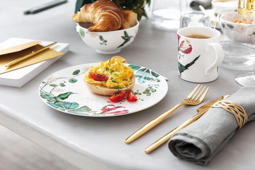 Avarua Assiette à Dessert, 22 cm, bleu marine