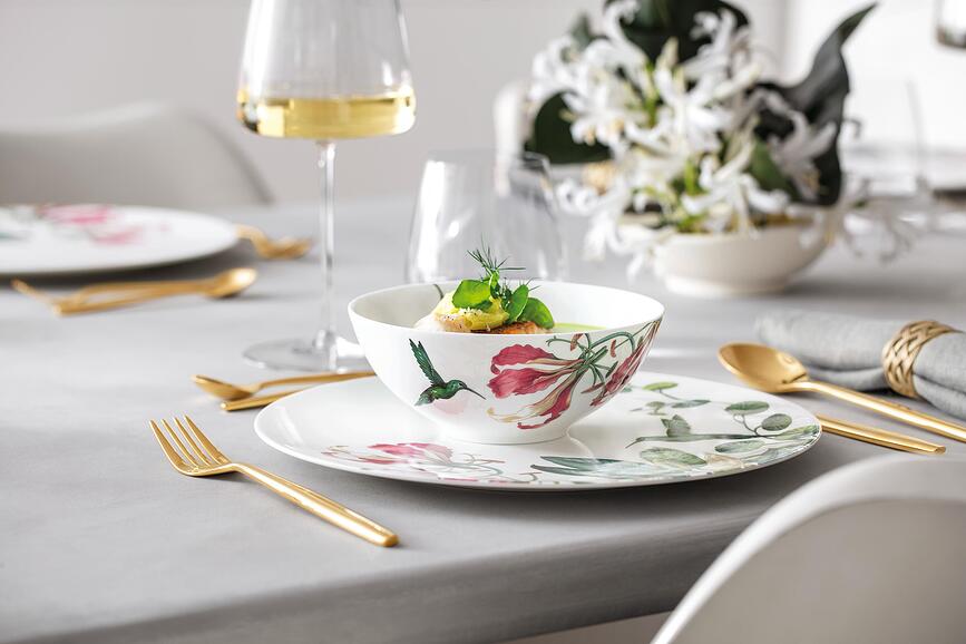 Avarua Assiette Plate 27 cm, blanche