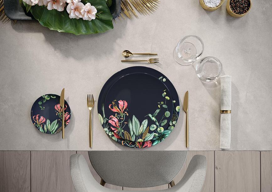 Avarua Assiette Plate 27 cm, blanche