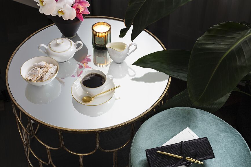 Azucarero Anmut Gold, de porcelana