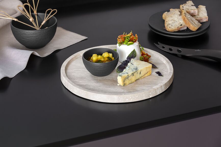 Bandeja de travertino Manufacture, 24,5 cm