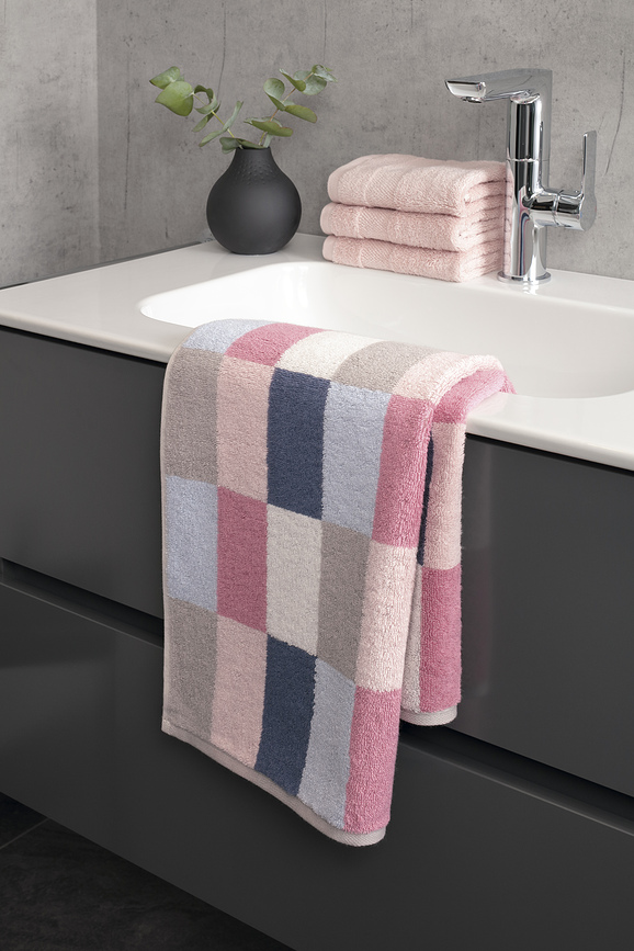 Coordinates Karo Serviette 80 x 150 cm, multicolore