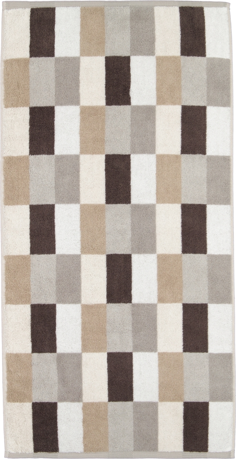 Coordinates Karo Handtuch 50 x 100 cm braun