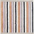 Handdoek Coordinates met streepjes 30 x 30 cm gekleurd