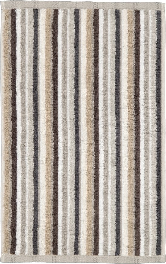 Håndklæde Coordinates i striber 30 x 50 cm brun