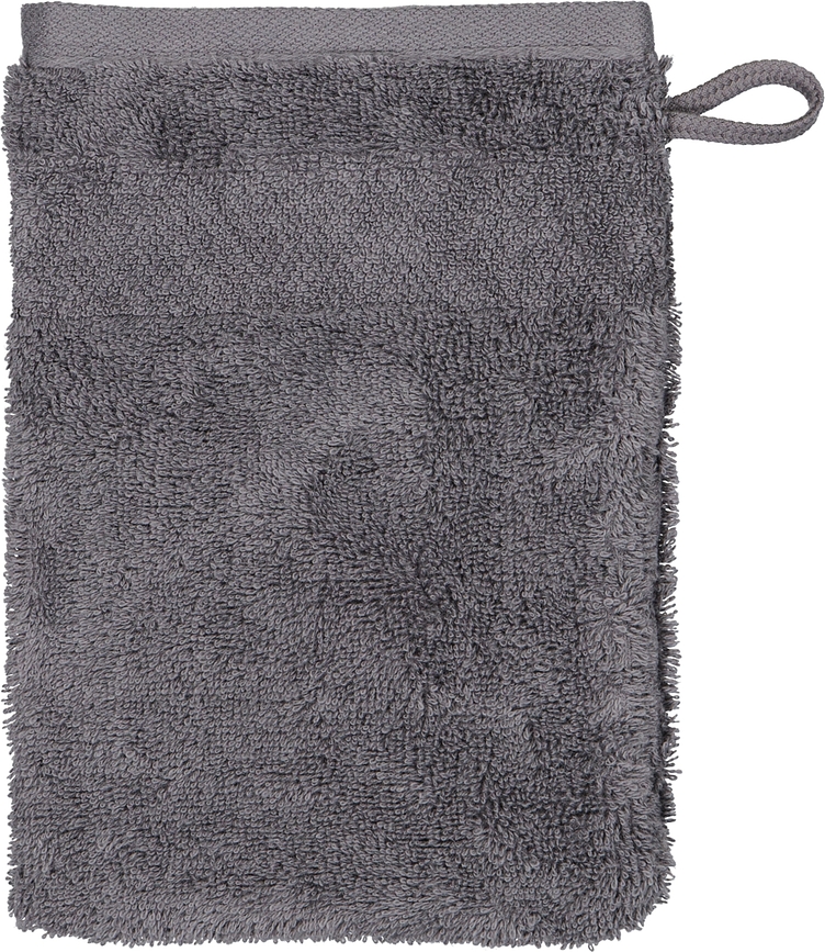 One Washcloth glove 16 x 22 cm graphite