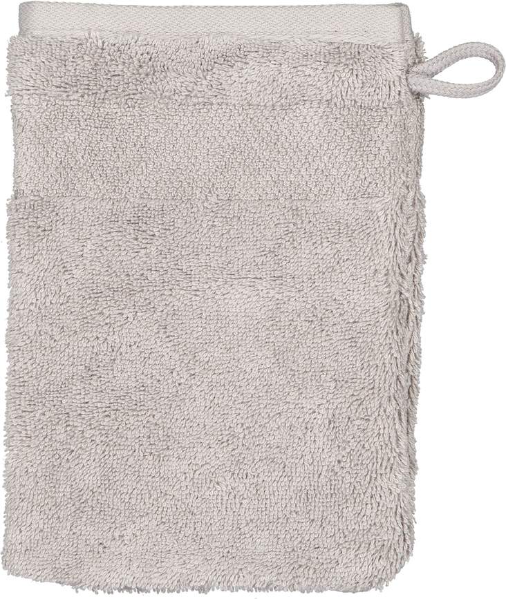 One Washcloth glove 16 x 22 cm stone grey