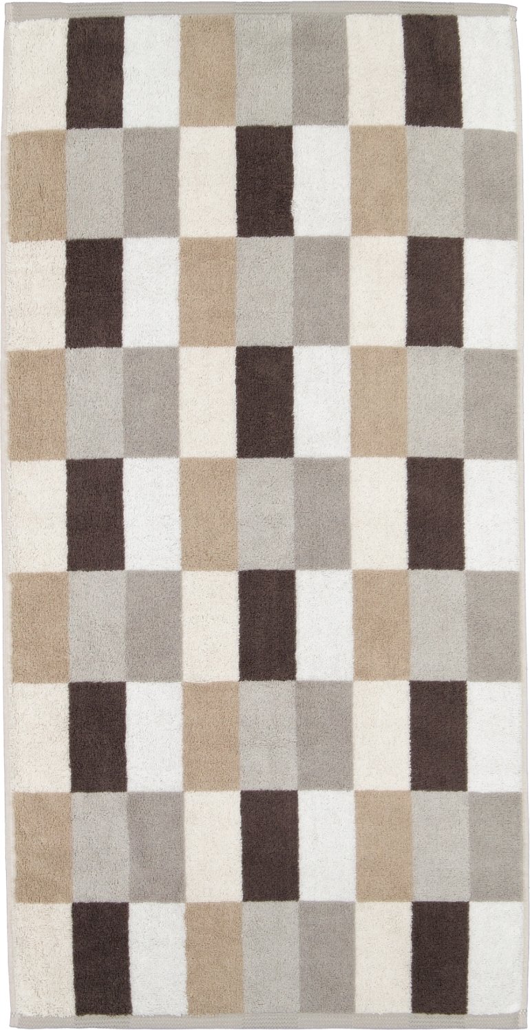 Ręcznik Coordinates Karo 50 x 100 cm brązowy