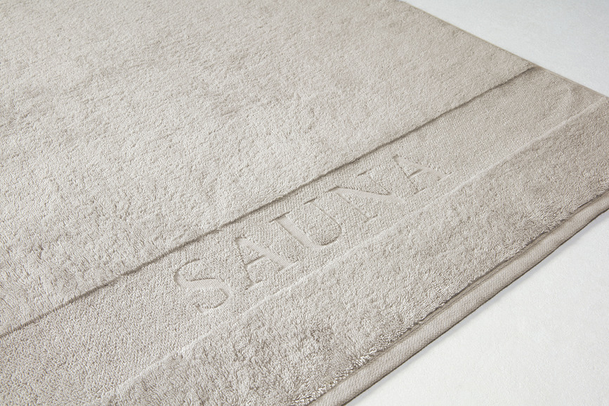 Sauna Serviette de Sauna, 80 x 200 cm, gris pierre