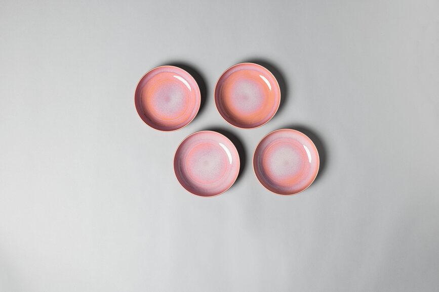 Bol para pasta Perlemor Coral, 22 cm