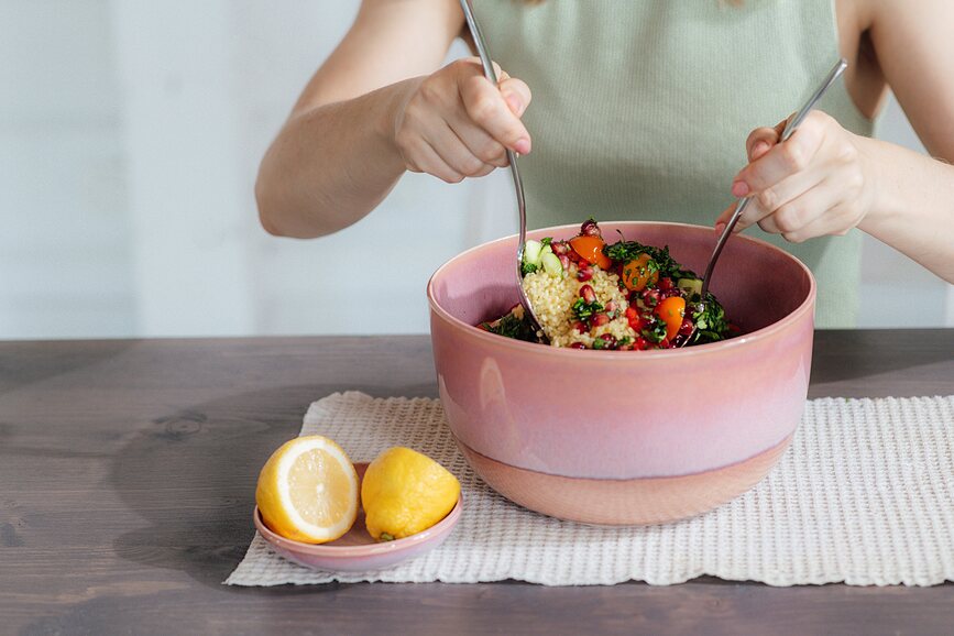 Bol Perlemor, 22,5 cm, coral