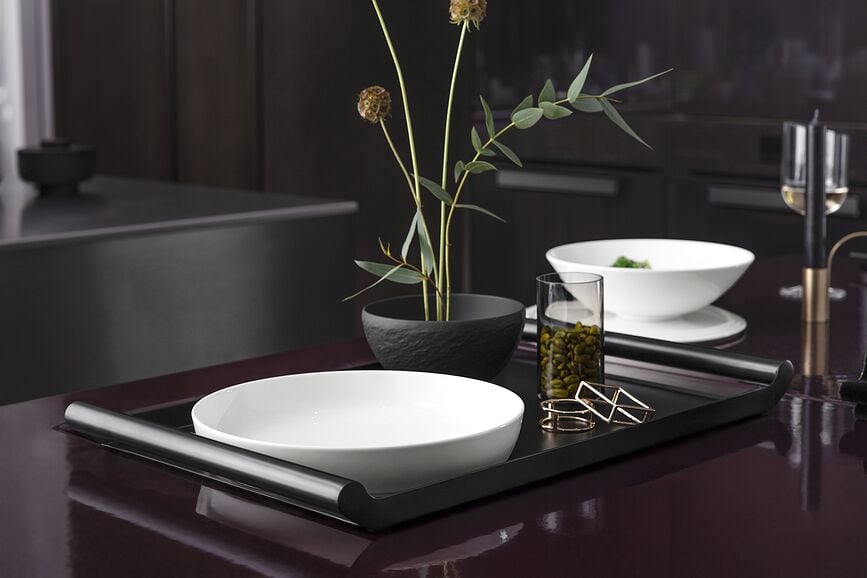 Cuenco plano Iconic, 500 ml, negro