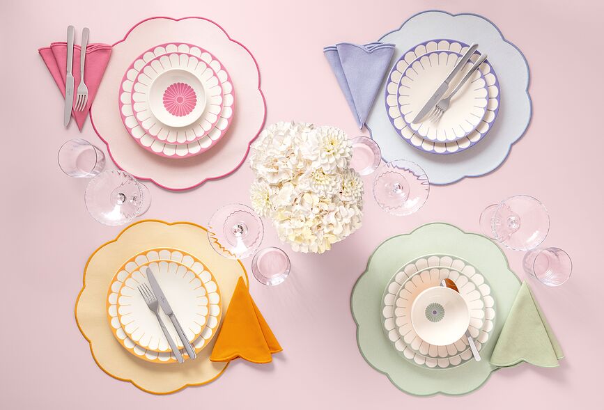 Bombažne serviete Fleur Vert 40 cm, 2 kos
