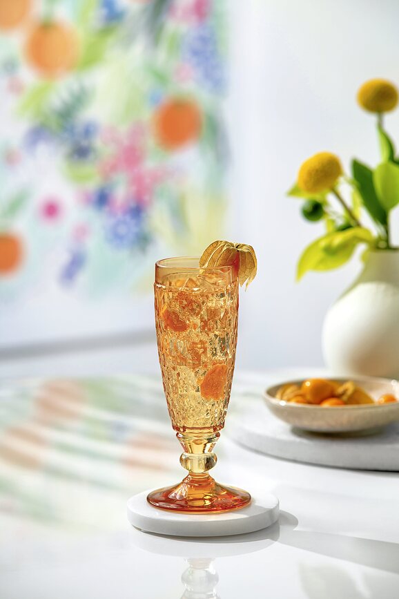 Boston Coloured Flûte à Champagne 145 ml, bleue