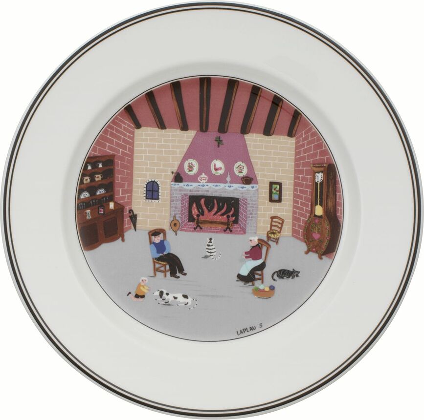 Brokastu šķīvis Design Naif Fireplace 21 cm