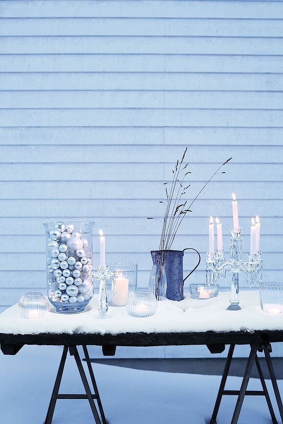 Candelabro estilo retro Accessories, 43 cm, de cinco brazos