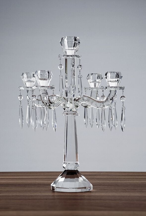 Candelabro estilo retro Accessories, 43 cm, de cinco brazos