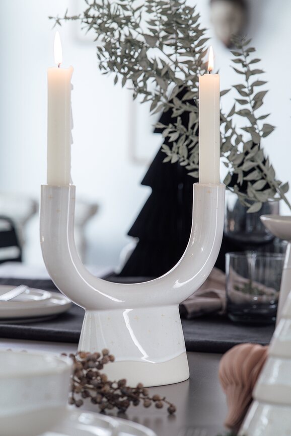 Candelabro Winter Glow, doble