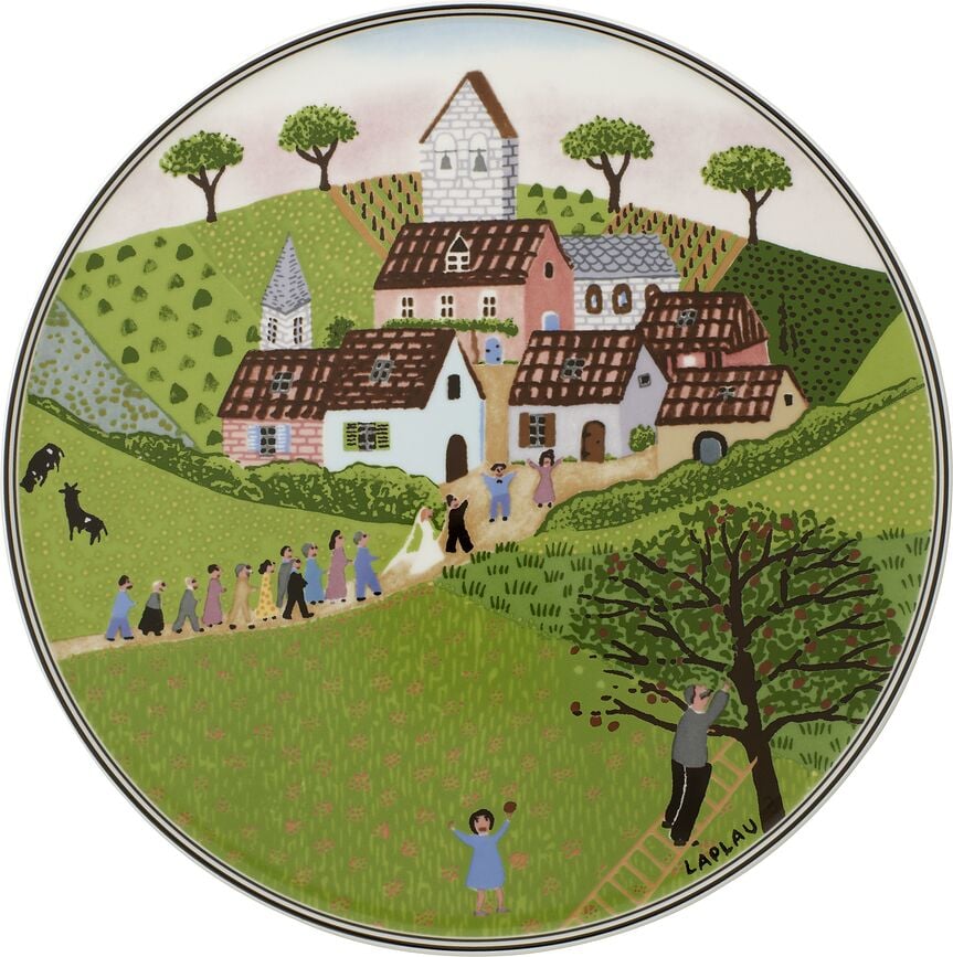 Charm & Breakfast Tanjur za kolače 30 cm Naif dizajn