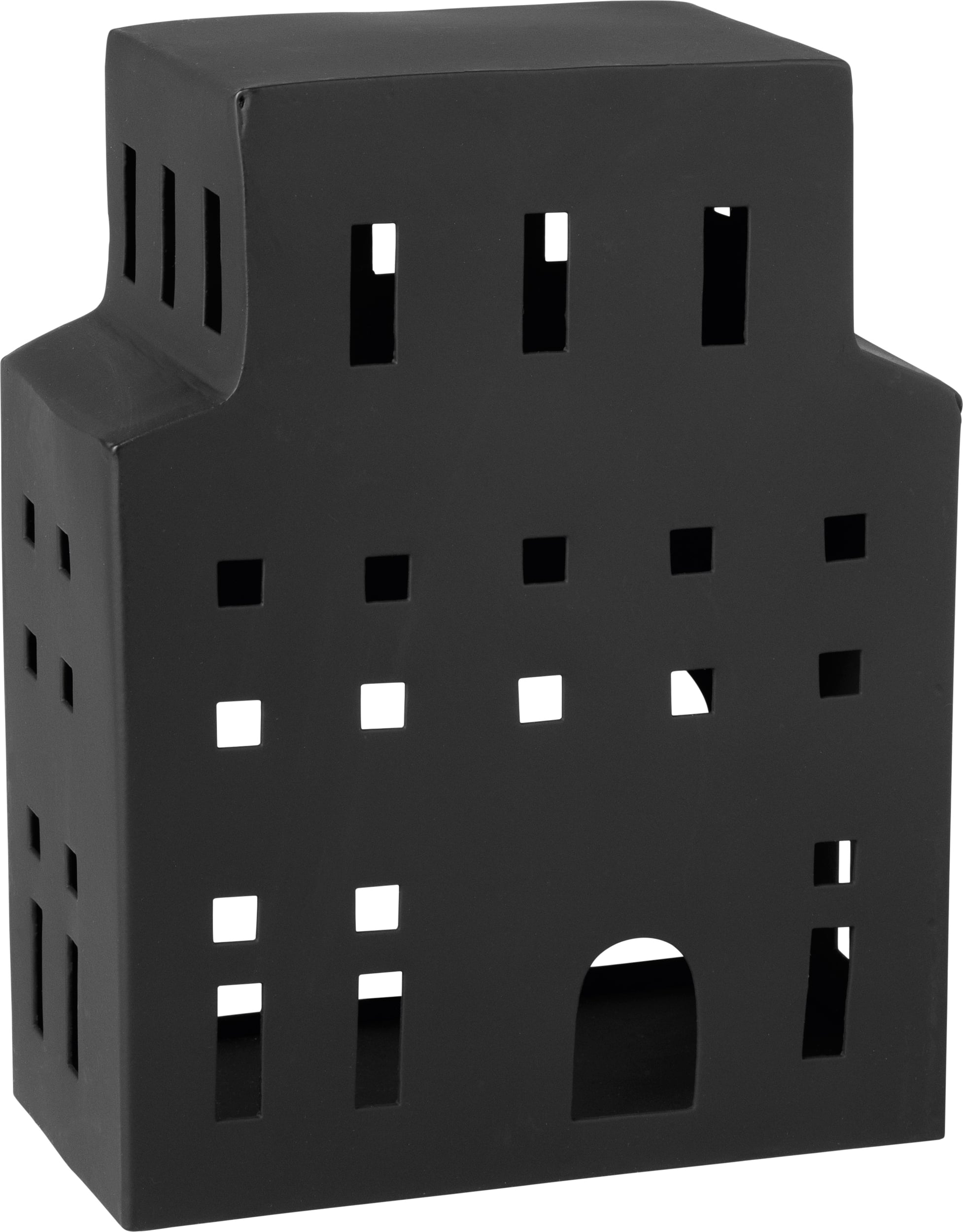 Christmas Chic Laterne 20 cm, schwarz