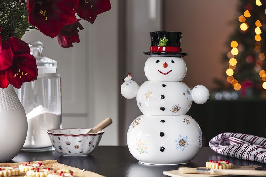 Christmas Toy's Memory Coupelles à Apéritif, motif bonhomme de neige, 31 cm, Set 4 pièces