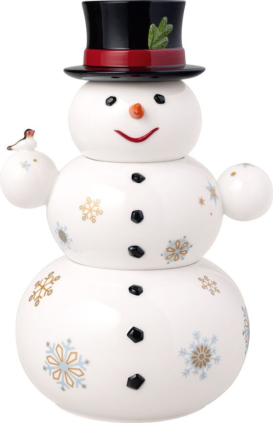 Christmas Toy's Memory Snack-Schalen 31 cm kleiner Schneemann 4 El.