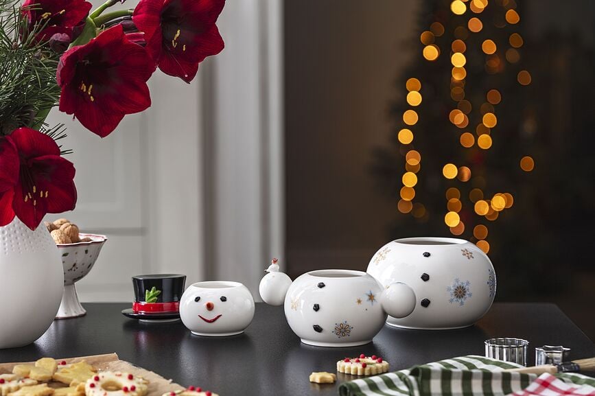 Christmas Toy's Memory Zdjelice za grickalice motiv snjegovića 31 cm Set od 4 dijela