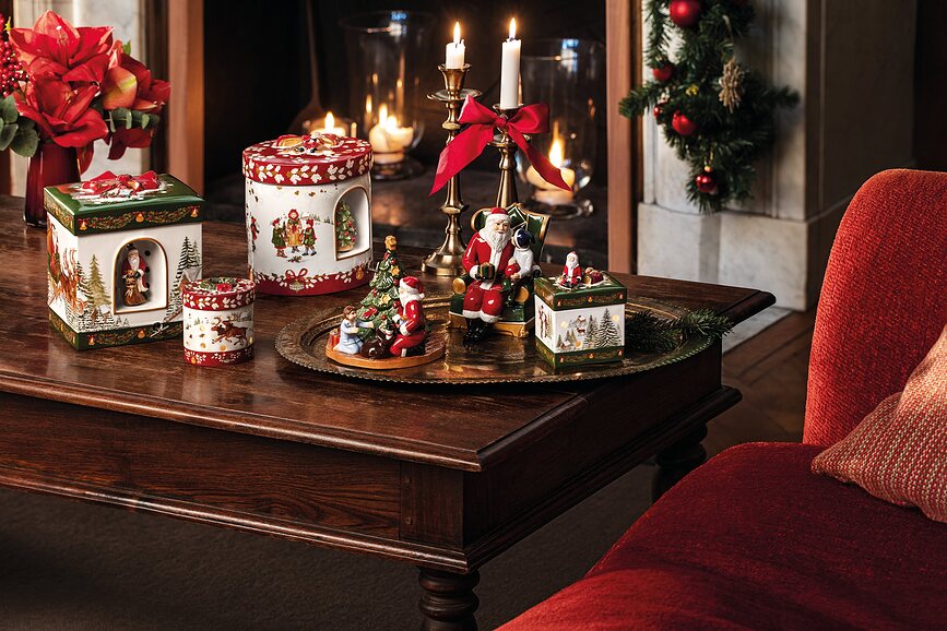 Christmas Toys Svečnik za čajne svečke, 14 cm, smreka