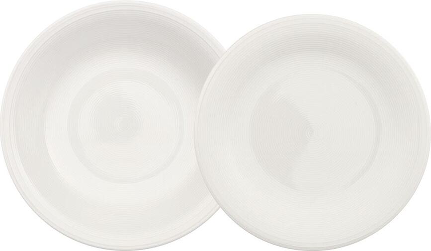 Color Loop Natural Dinner plates and deep plates 8 el.