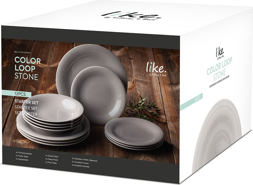 Color Loop Stone Plates 12 el.